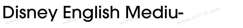 Disney English Mediu字体转换